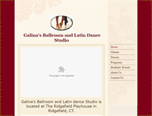 Tablet Screenshot of danceballroomwithgalina.org